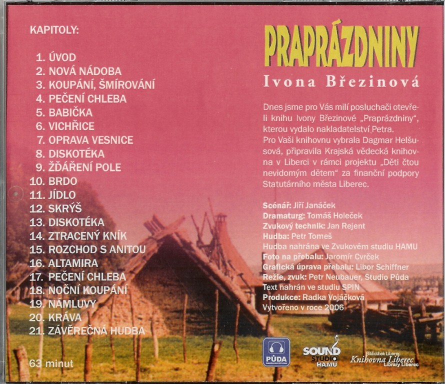 CD Praprázdniny - kapitoly